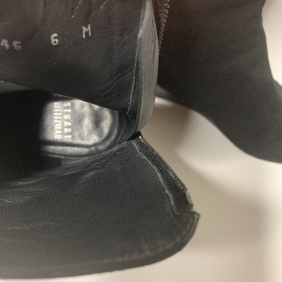 Stuart Weitzman Sued Leather Ankle Booties - Picture 11 of 16